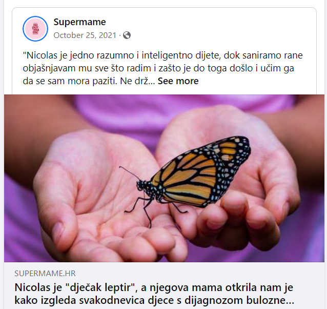Članak o našem Nicolasu na portalu Supermame